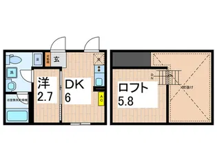 Comfair菊川【5階】の間取り