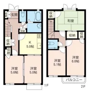 神奈川県藤沢市本鵠沼1【一戸建】の間取り
