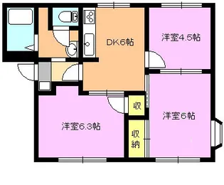 茨城県水戸市堀町【アパート】の間取り