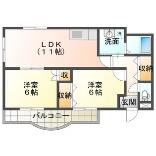 クレベール【2階】の間取り