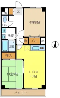 ソリドール立川【3階】の間取り