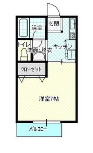ヴィラージュ【1階】の間取り