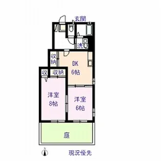 リッツハウスIII【1階】の間取り