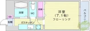 アリス川平第1【2階】の間取り