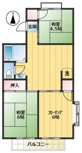 東京都世田谷区北烏山5【アパート】の間取り