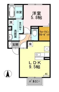 サンク藤貴【1階】の間取り