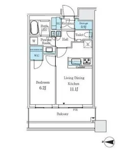 パークシティ武蔵小杉ザガーデンタワーズウエスト【21階】の間取り