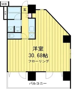 フラット中目黒【3階】の間取り