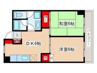 リヴェールアサミ【5階】の間取り