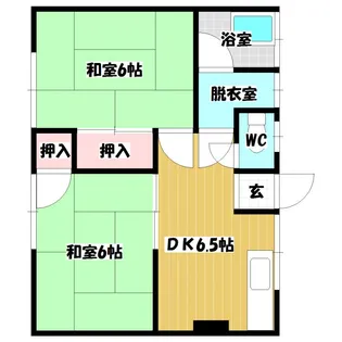 福岡県久留米市荒木町藤田【アパート】の間取り