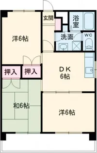 エリシオン馬見塚【3階】の間取り