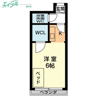 グランティ桑名【8階】の間取り