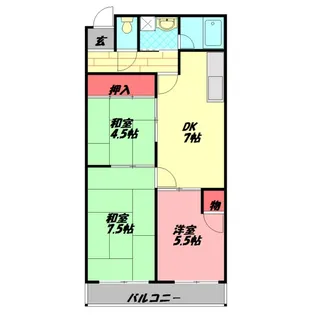 パレロワイヤル【4階】の間取り