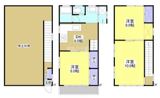 静岡県浜松市中央区高丘北1【一戸建】の間取り