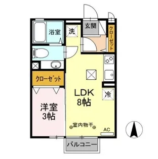 ヴィラ・グレース【1階】の間取り