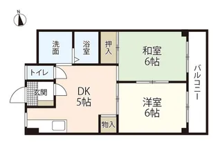 ホワイトシティ国泰寺【5階】の間取り