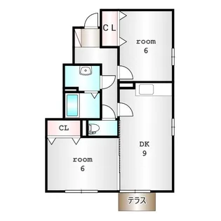 群馬県前橋市朝日町3【アパート】の間取り