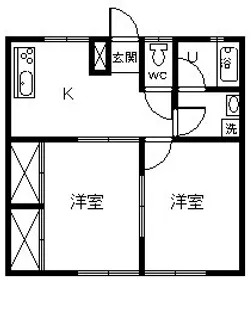 ハイツ1000【1階】の間取り