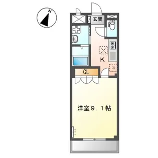 広島県福山市引野町4【アパート】の間取り
