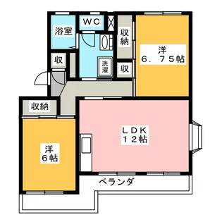 第3田畑ハイツ【3階】の間取り