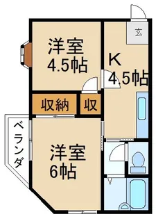 ウエストレジデンス【3階】の間取り