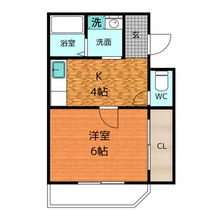 プレジールアライ【2階】の間取り