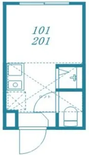 ハーモニーテラス日ノ出町IV【1階】の間取り