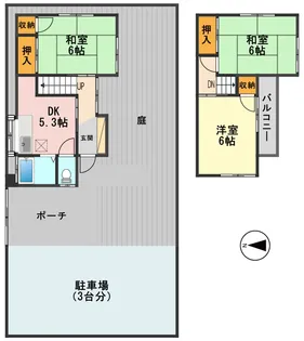 東京都江戸川区南小岩4【一戸建】の間取り