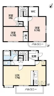 神奈川県横浜市青葉区美しが丘西2【アパート】の間取り