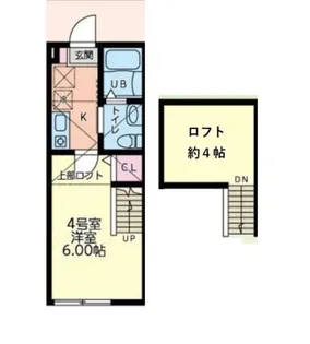 東京都八王子市堀之内【アパート】の間取り