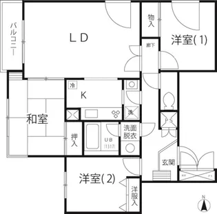 カスティーヨ杵島【2階】の間取り