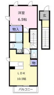 グランサージュB【2階】の間取り