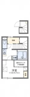 レオパレスシルフィ【2階】の間取り