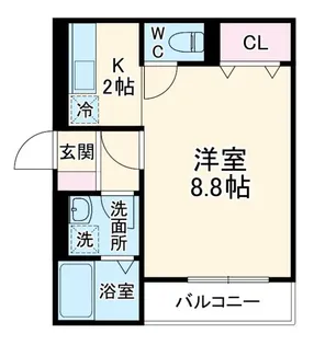ラ・ヴィレッタ茅ヶ崎【2階】の間取り