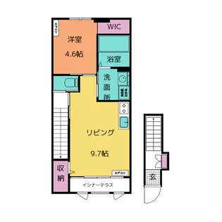 シュプリーム桜【2階】の間取り