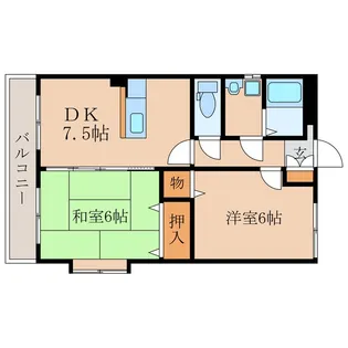 コンフォートマンション【2階】の間取り