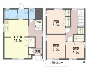 広島県広島市東区中山新町2【一戸建】の間取り