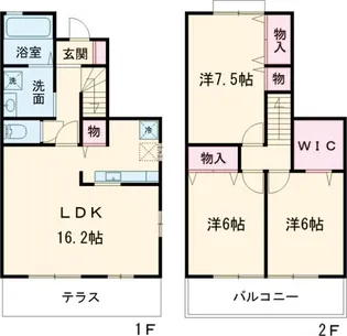東京都多摩市東寺方1【一戸建】の間取り