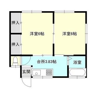 コーポ浜【1階】の間取り