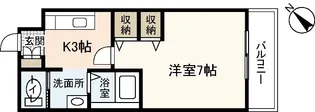 1Kの間取り画像
