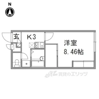 レオパレスかどや【1階】の間取り