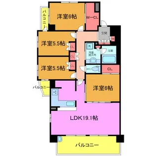 ジェイパーク西船橋フェアステージ【5階】の間取り