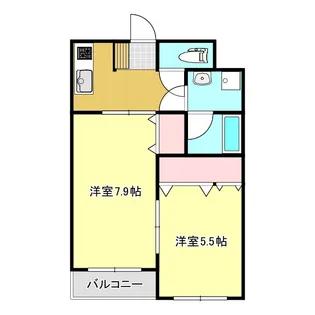 ロイヤルシティ城東【2階】の間取り