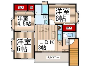 飯島邸2F【2階】の間取り