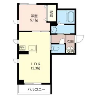 埼玉県蕨市塚越3【マンション】の間取り