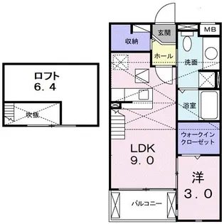 カレント A【2階】の間取り