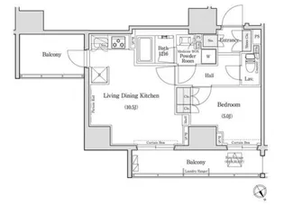 コンフォリア浅草橋【4階】の間取り