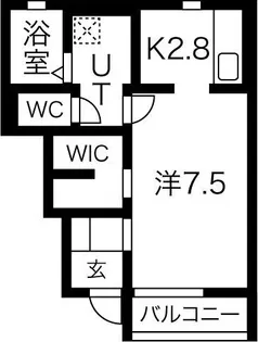 ポールスター A棟【1階】の間取り