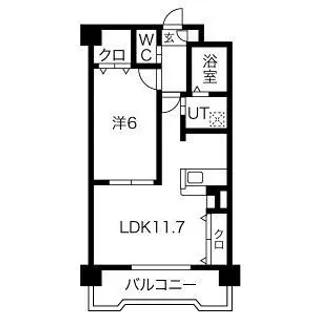 ビクトリア浄水【5階】の間取り
