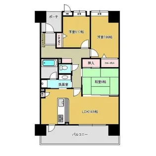 3LDKの間取り画像